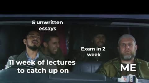 When your uni squad is fully relaxed but your assignments are fully due…