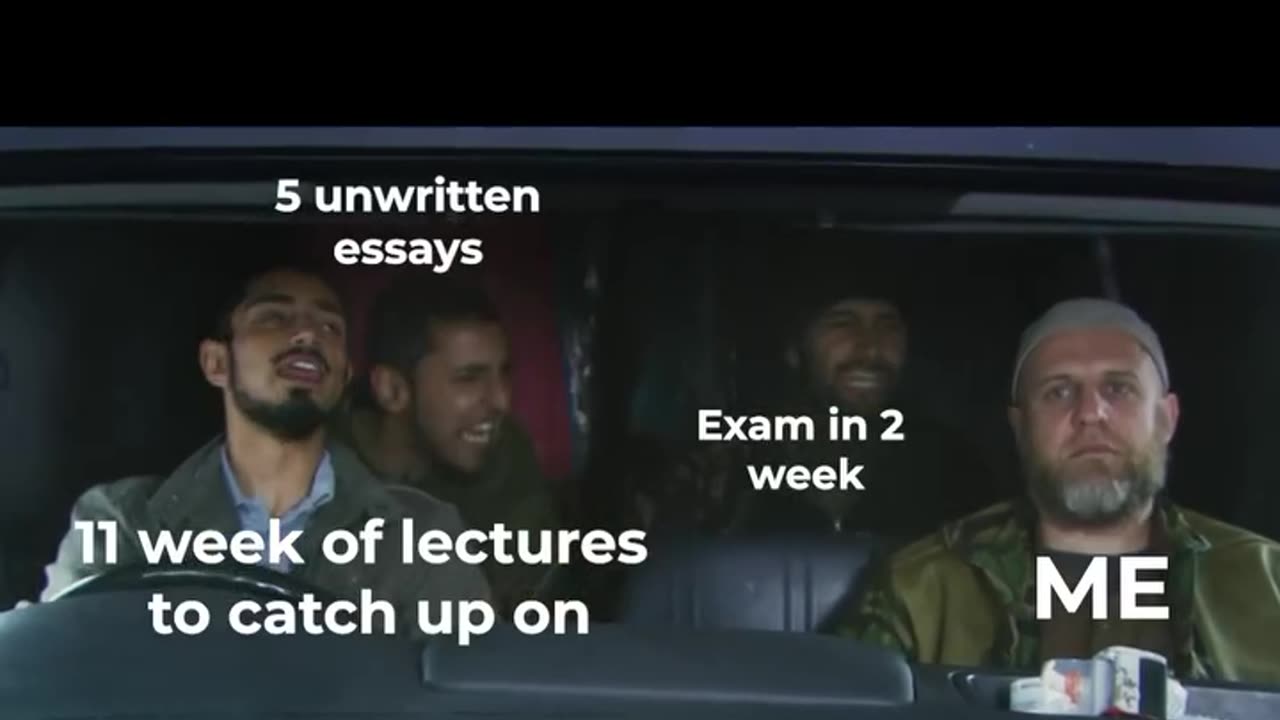 When your uni squad is fully relaxed but your assignments are fully due…