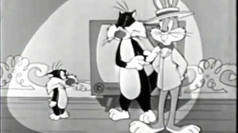 The Bugs Bunny Show: A Tale of Two Kitties off-screen spanking scene