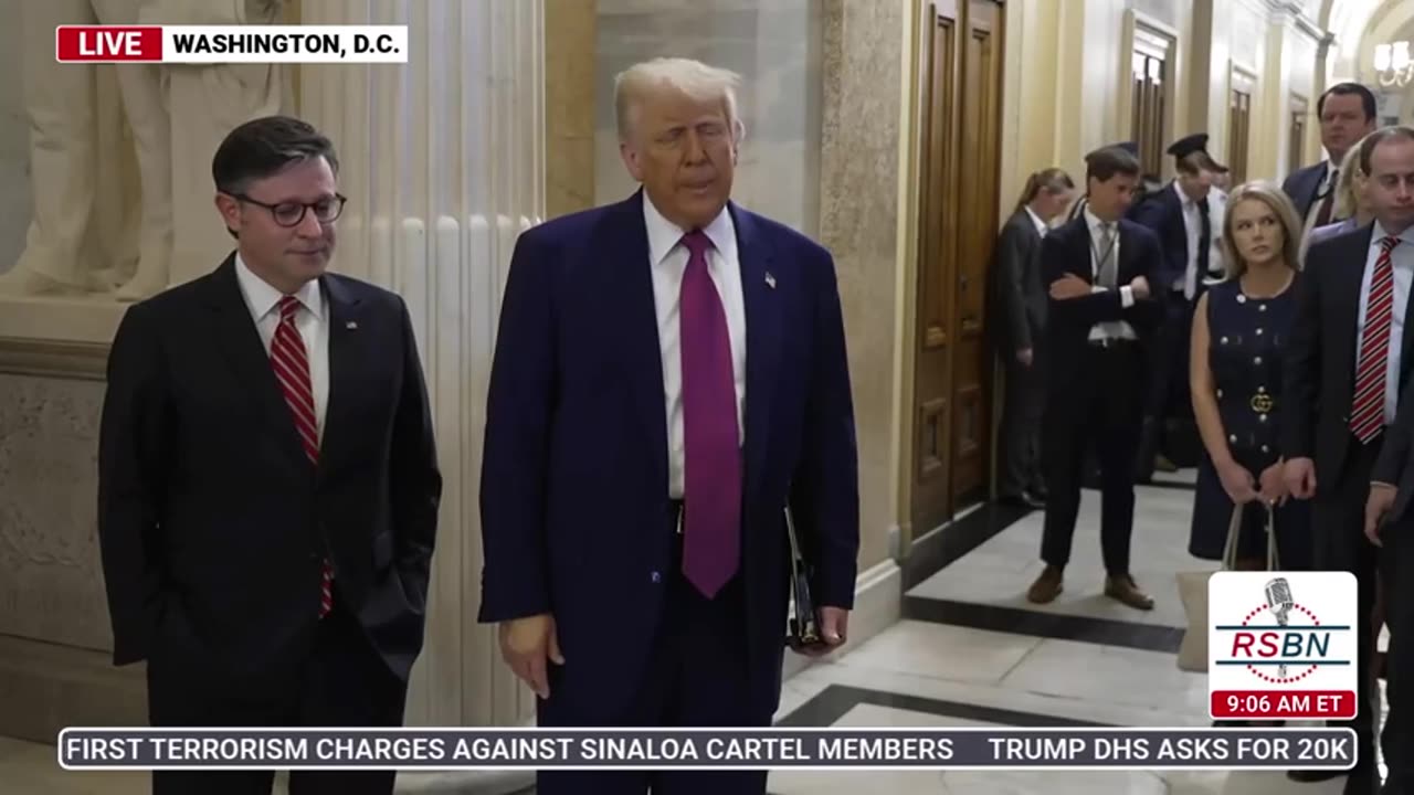 RSBN Pres. Trump Speaks to the Press Before Addressing House GOP Conference Meeting - 5-20-25