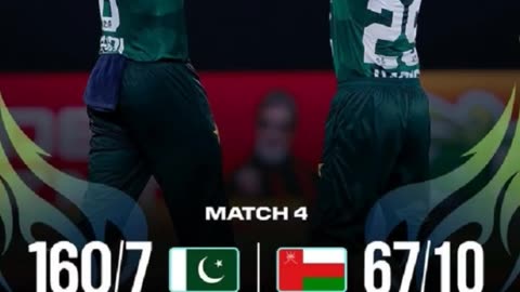 Pakistan beat Oman by 93 runs in the 4th match of Asia cup 2025.Mohd Haris potm #WCL2025