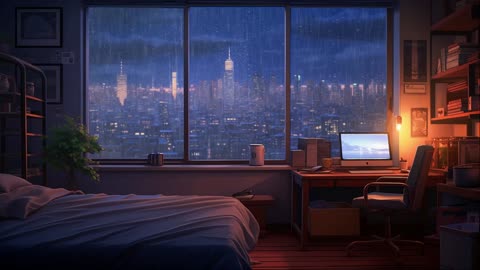 Midnight Rain 🌧 | Peaceful Lofi Vibes for Late-Night Study