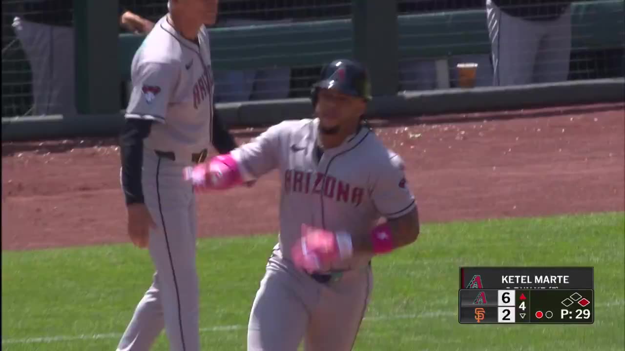 MLB - 417 feet 109 mph Ketel Marte CRUSHED his second homer of the game 😮‍💨