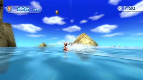 Wii Sports Resort - Wakeboarding (Intermediate)