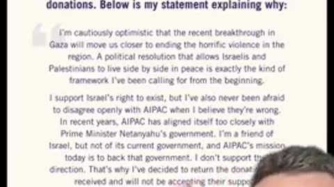 For the first time, a US politician has cut ties with AIPAC
