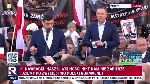 Poland citizens chant Donald Trump during the subject of illegal immigration.
