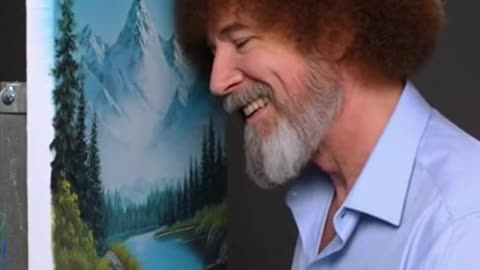 Bob Ross tries a new technique