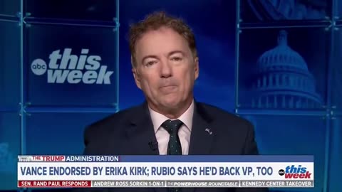 Sen Rand Paul: No JD Vance For 2028