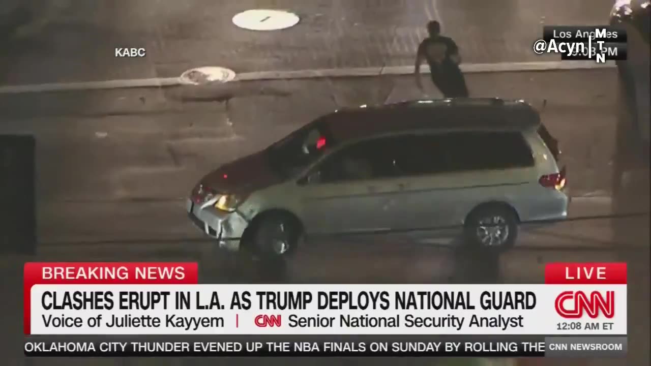 Insane scenes coming out of Los Angeles.