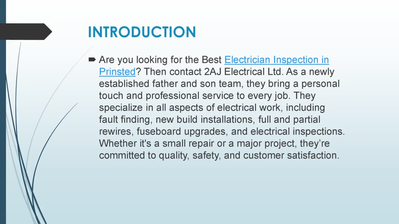 Best Electrician Inspection in Prinsted