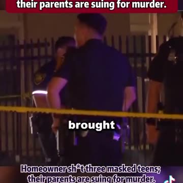 Three teen black home invaders killed.