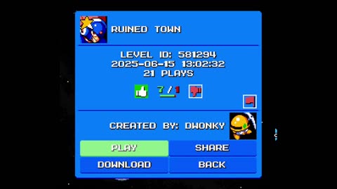 Mega Man Maker Level Highlight: "Ruined Town" by Dwonky