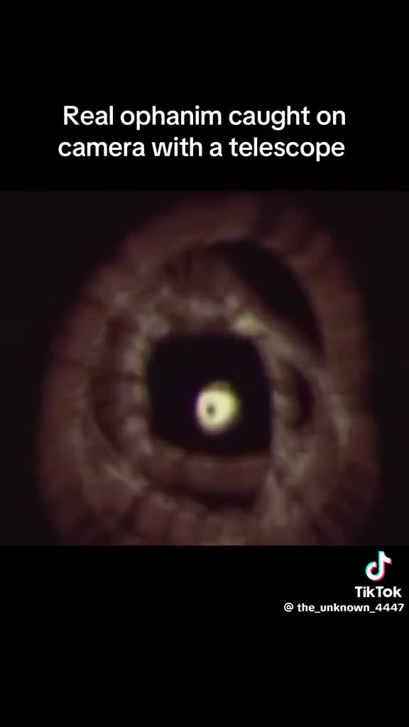 An Ophanim was caught on camera using a powerful zoom telescope
