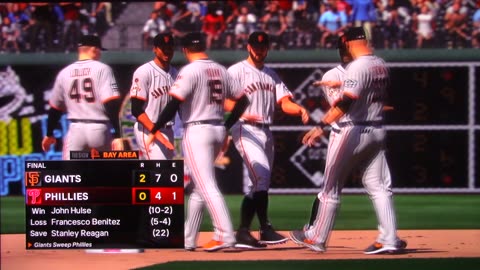 MLB The Show: San Francisco Giants vs Philadelphia Phillies (S15 G75)