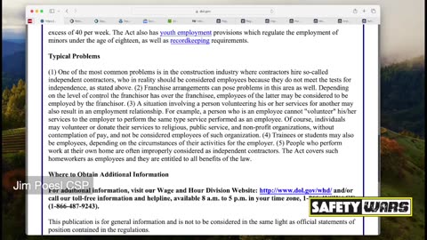 Safety Wars Live 5-6-2025 Newark Airport, OSHA, EPA, Whitehouse News