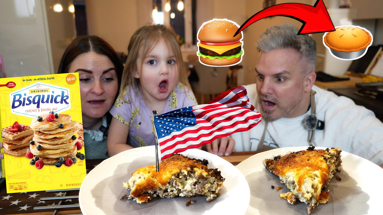 Brits Discover Impossibly Easy CHEESEBURGER PIE (America did it again) !