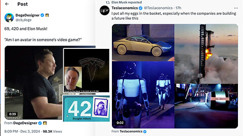 Elon Musk | "Ultimately We Will Have 42 Engines. It Was Inevitable As the Prophecy Foretold By the Great Prophet Douglas Adams In His Book...The Answer to the Meaning Life Is 42." + Revelation 11:1-2 & 13:5, Daniel 13:4-6