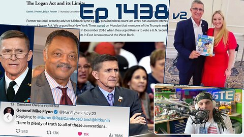 CANDACE Owens Michael Flynn Jesse Jackson LOGAN ACT Jeffrey Epstein Steve Bannon Kirk TPUSA 1438 p1