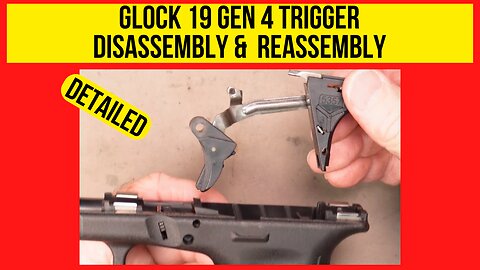 Glock 19 Gen 4 Trigger Disassembly for Cleaning (Easier than you think)