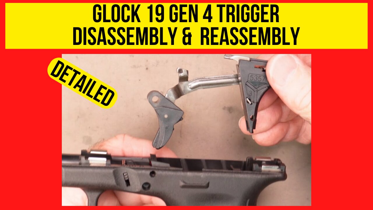 Glock 19 Gen 4 Trigger Disassembly for Cleaning (Easier than you think)