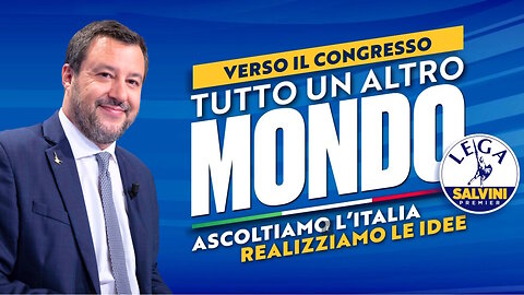 🔴 Intervento del Ministro Matteo Salvini all'evento "Tutta un'altra economia, la sfida del valore"