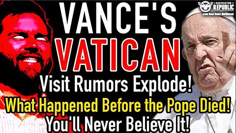 Vance’s Vatican Visit Rumors Explode! What Occured Before the Pope Perished? You’ll Never Believe It