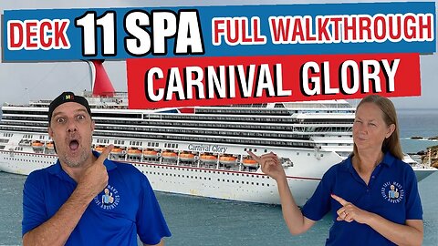 Can You Find This Hidden Gym and Spa on Carnival Glory Deck 11? | Tall Man's Cruise Adventures