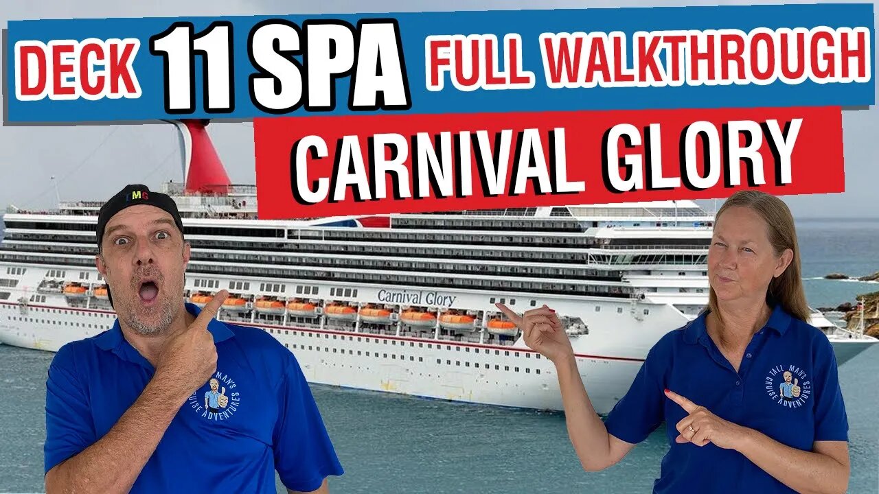 Can You Find This Hidden Gym and Spa on Carnival Glory Deck 11? | Tall Man's Cruise Adventures