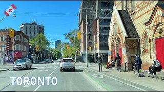 Driving Most Dangerous Street in Toronto Canada - Sherbourne St