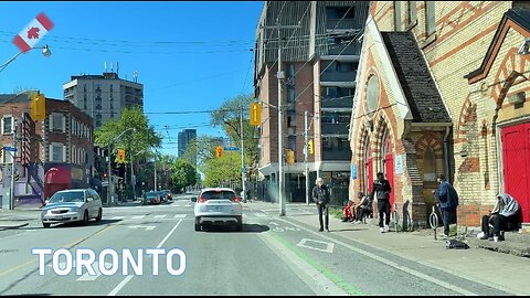 Driving Most Dangerous Street in Toronto Canada - Sherbourne St