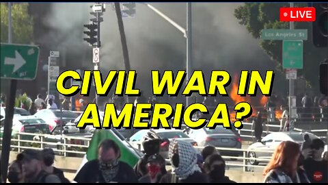 Los Angeles Protests--- Stinger Scanner Chasing