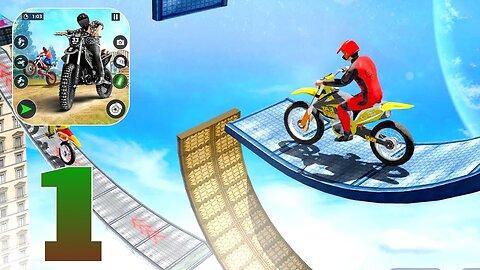 Bike Stunt 3D : Bike Games - Gameplay Walkthrough | Part 1 (Android, iOS)