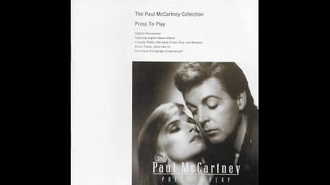 Paul McCartney - Press To Play (Europe) 1986/1993 CD
