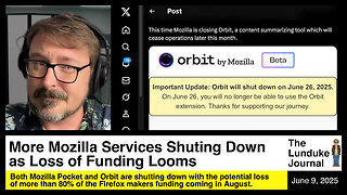 More Mozilla Services Shutting Down as Loss of Funding Looms