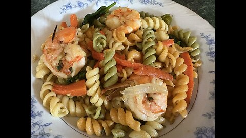 Rotini Pasta with shrimp # food # Recipes