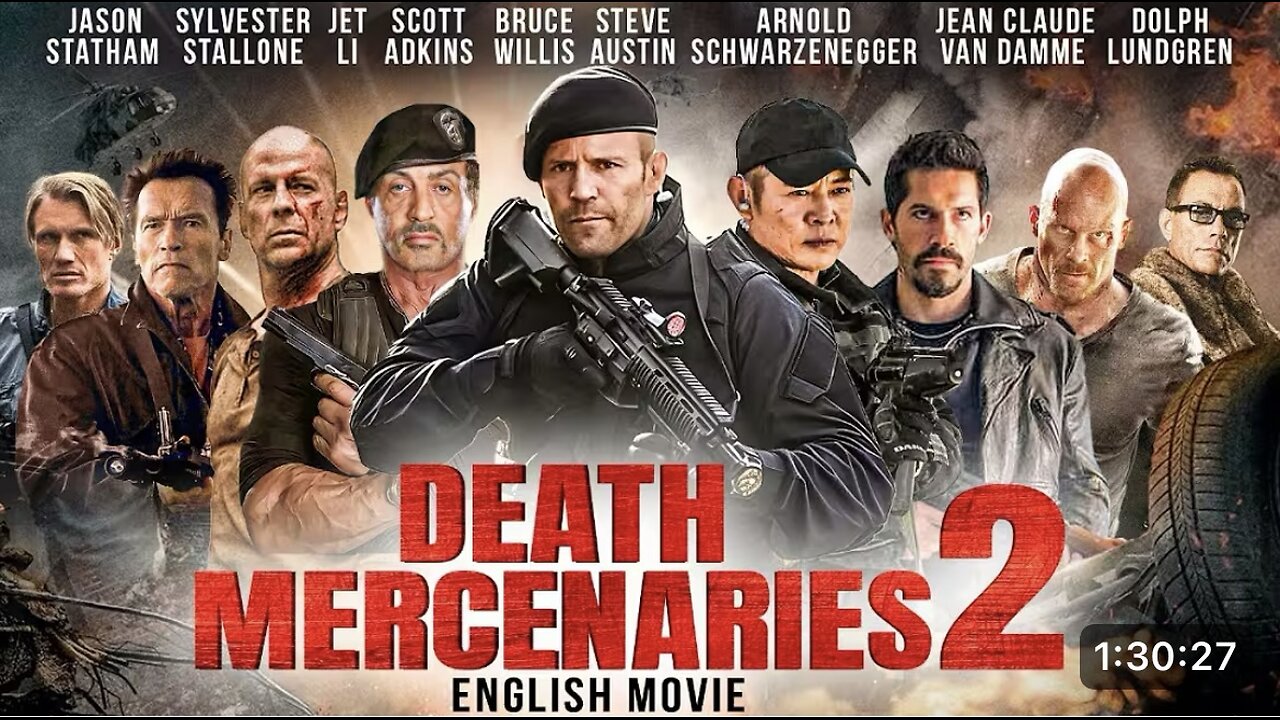 Jason Statham, Stallone, Schwarzenegger & Scott Adkins In DEATH MERCENARIES 2 | English Action Movie