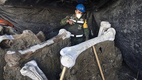 Mammoth Bones In Mexico Rewrite History - Fall Chill Attacks Us - Mystery Skull Fused to Cave Wall