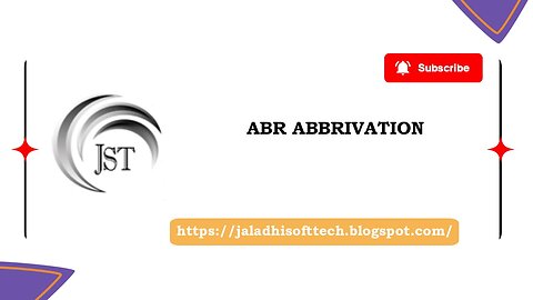 ABR ABBREVIATION (FULL FORM / SHORT FORM)
