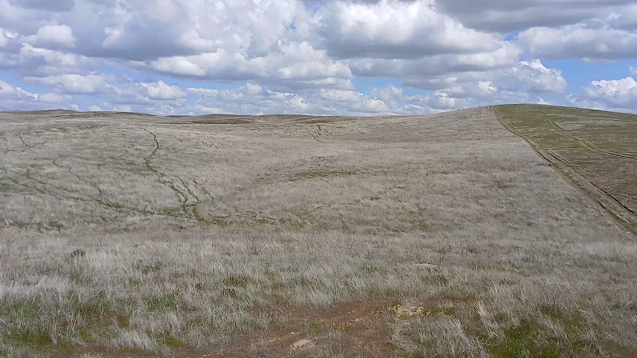 View of clouds rolling over American ranch, Carrizo national monument.