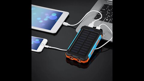 Dual-Port USB Solar Power Bank with Compass and LED Lights - Your First Choice for Adventures