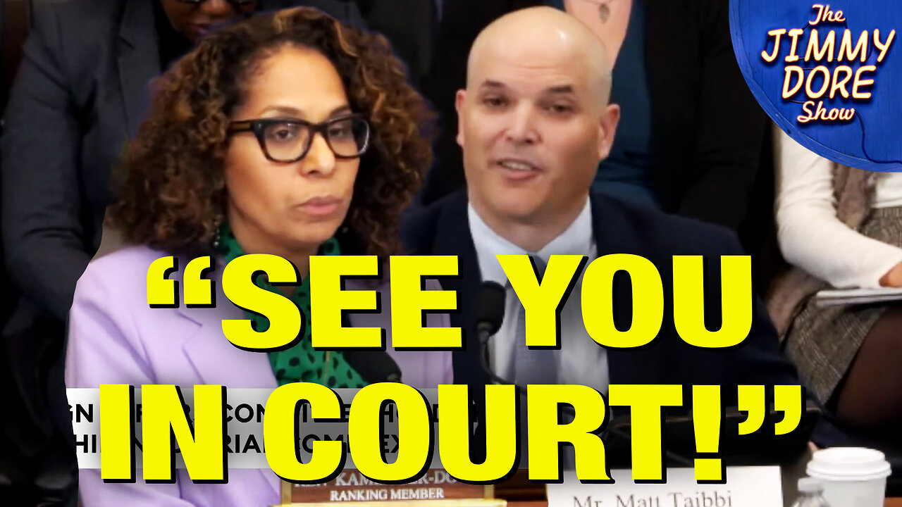 Matt Taibbi SUES Dem Representative Over Pathetic Smear Job!