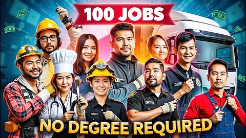 Can you name 100 jobs that require no college degree?