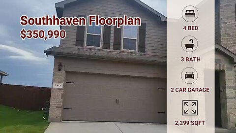 Schedule a Tour at the Newly Built Southhaven Floorplan