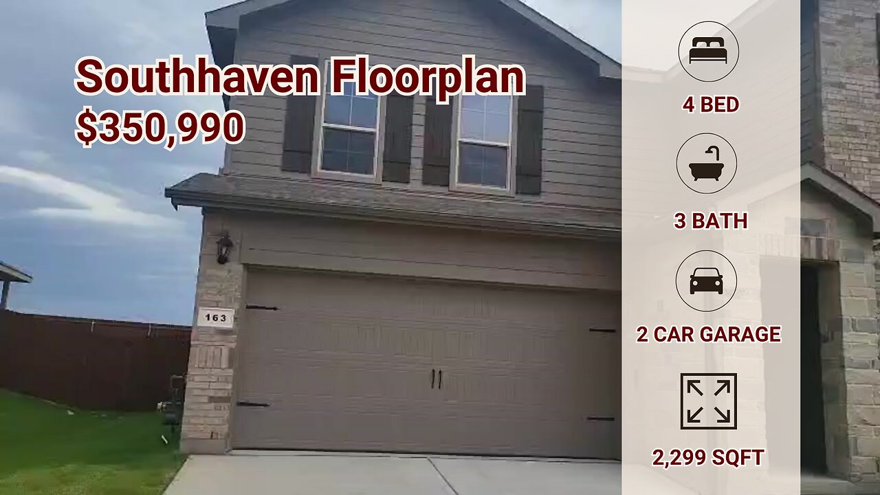 Schedule a Tour at the Newly Built Southhaven Floorplan