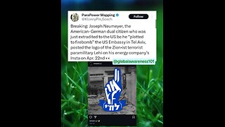 Guy who tried to firebomb US embassy in Tel Aviv was a Zionist terrorist
