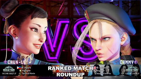 Kuya Kalbo SF6 Ranked Match Roundup. Chun Li Master Rank [Hori Fight Stick]