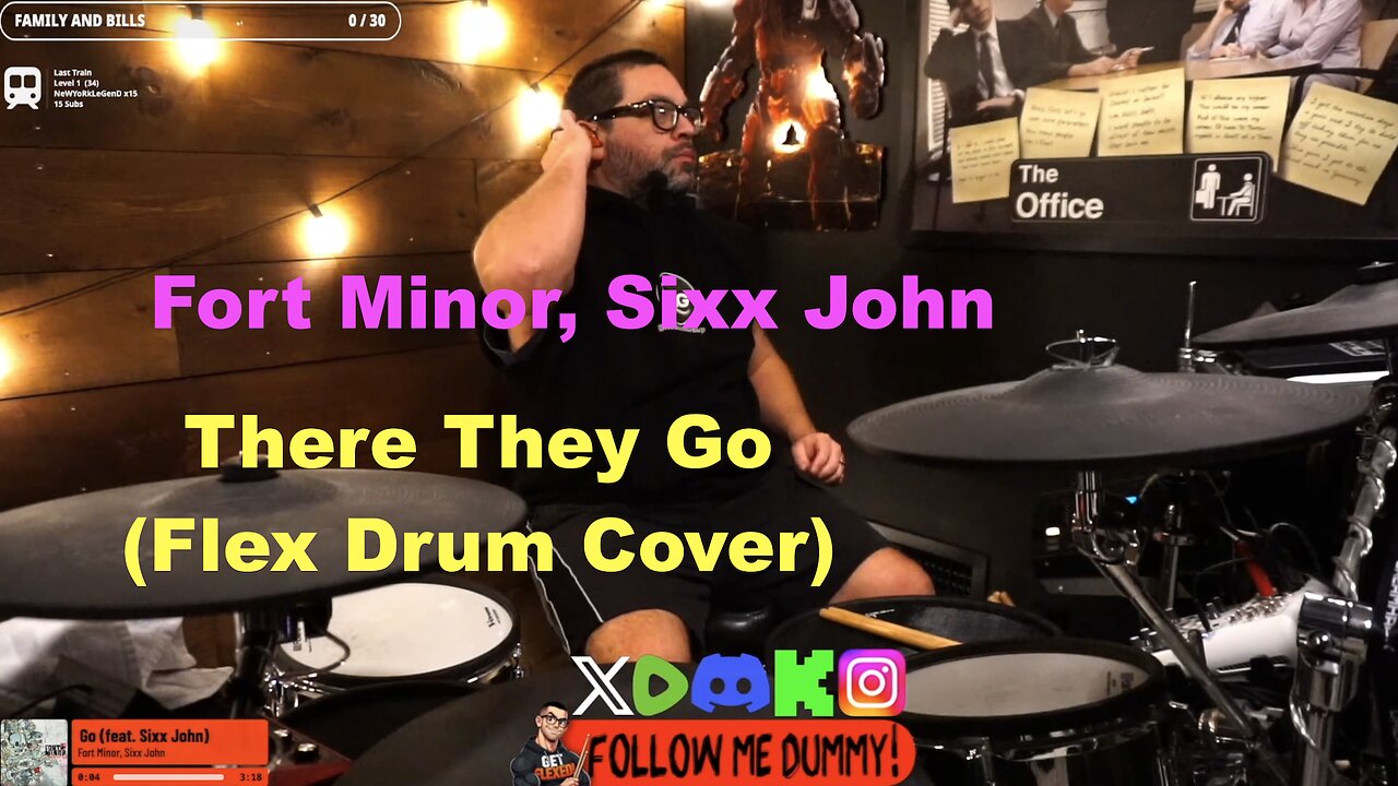 Fort Minor, Sixx John - There They Go (Flex Drum Cover)