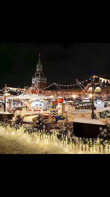 Moscú maquillada por la nieve, así luce la ciudad en vísperas de año nuevo