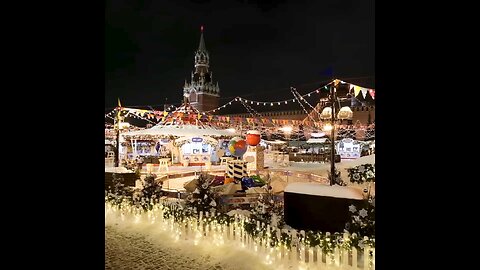 Moscú maquillada por la nieve, así luce la ciudad en vísperas de año nuevo