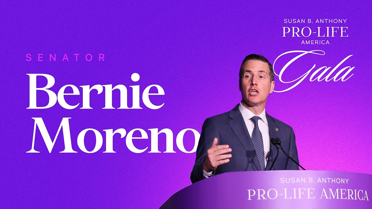 U.S. Senator Bernie Moreno at the SBA Pro-Life America Gala 2025